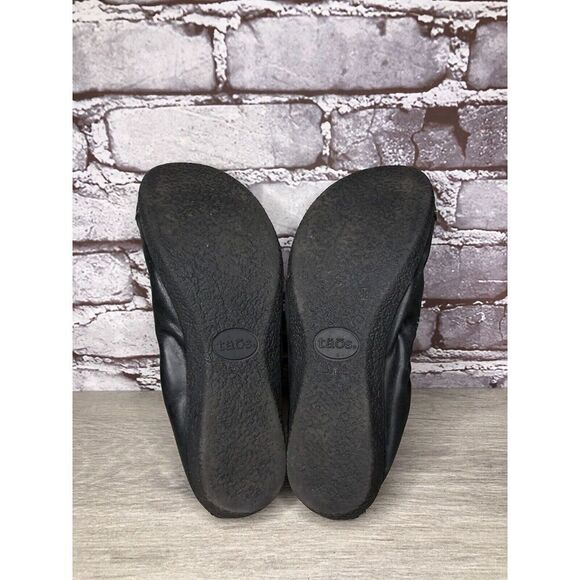 Taos Black Leather Slip On Elastic Ballet Flats Shoes Women Sz 39EU/8.5M US - Picture 9 of 16